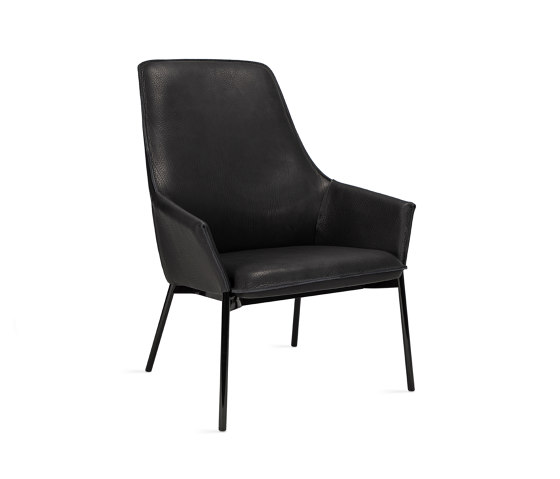 Grace | Lounge Chair High mit Stahlgestell | Sessel | FREIFRAU MANUFAKTUR