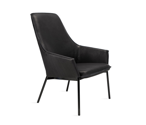 Grace | Lounge Chair High mit Stahlgestell | Sessel | FREIFRAU MANUFAKTUR