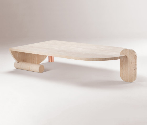 Playing Games travertine center table | Coffee tables | Dooq