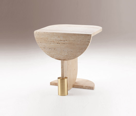 Playing Games travertine side table | Mesas auxiliares | Dooq