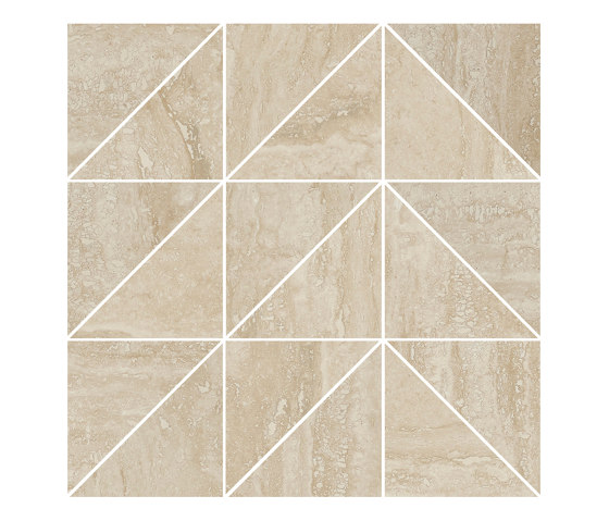 Prestigio Travertino Beige Mosaico T. Mix | Ceramic tiles | Refin