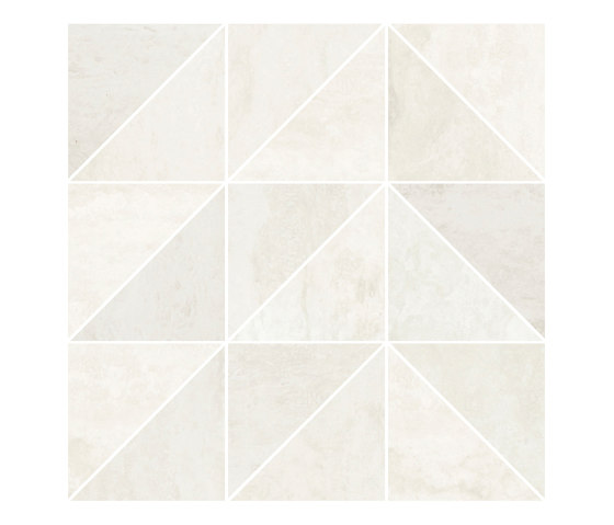 Prestigio Travertino Bianco Mosaico T. Mix | Carrelage céramique | Refin