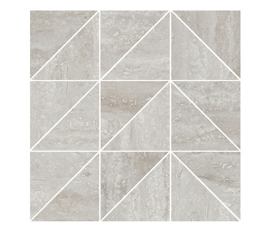 Prestigio Travertino Grigio Mosaico T. Mix | Ceramic tiles | Refin