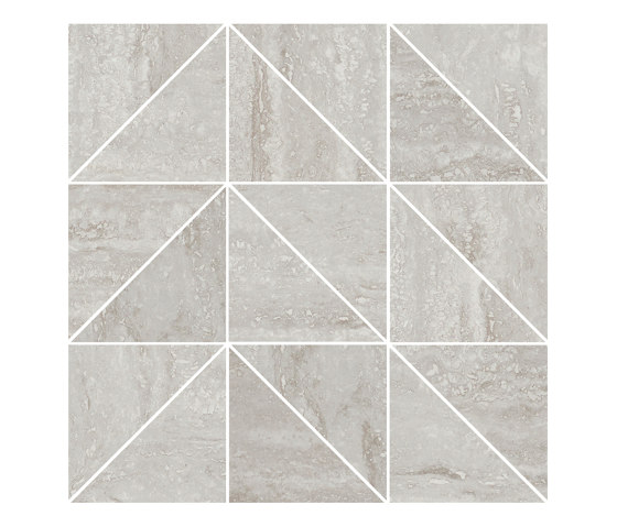 Prestigio Travertino Grigio Mosaico T. Mix | Ceramic tiles | Refin