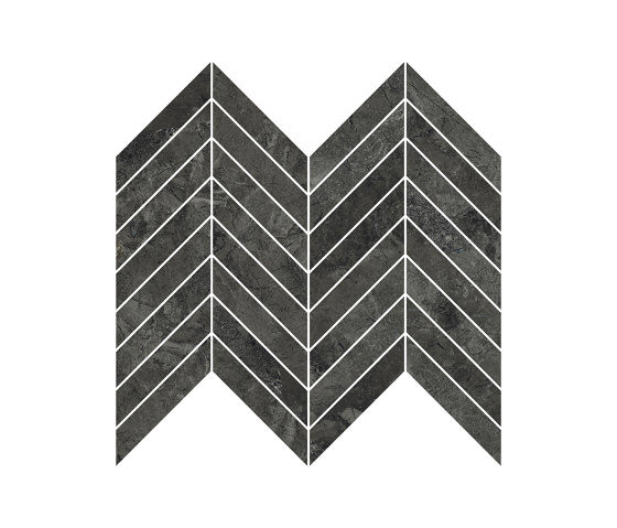 River Graphite Mosaico Chevron R | Piastrelle ceramica | Refin