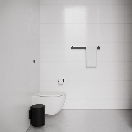 Toilet Bin Black | Bad Abfallbehälter | NICHBA