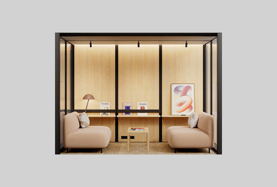 OmniRoom Lounge 3x2 in Void Black | Sistemi room-in-room | Mute