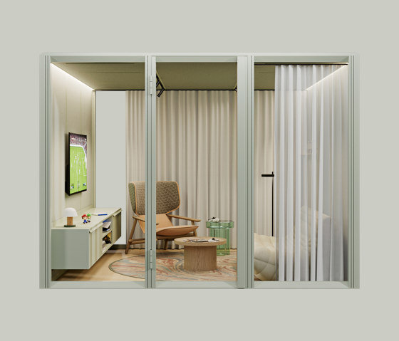 Modular Meet 3x3 in Sage Green | Sistemas room-in-room | Mute