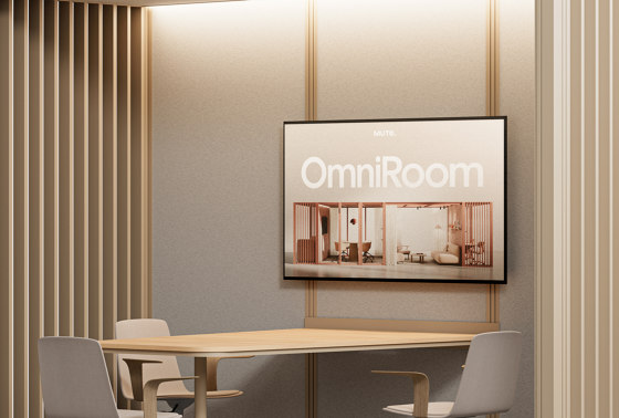 OmniRoom Multifunctional Hub: Meet + Lounge + Support in Sand Beige | Sistemas room-in-room | Mute
