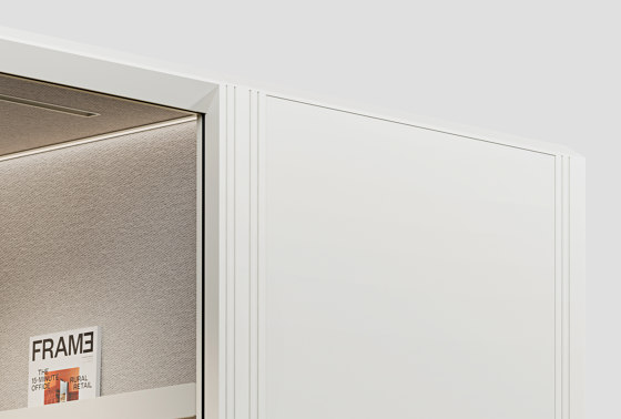 Modular Multifunctional Hub: Support + Meet + Work in Moon White | Sistemi room-in-room | Mute