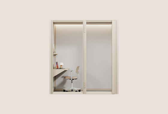 OmniRoom Work 2x1 in Sand Beige | Room-in-room systems | Mute