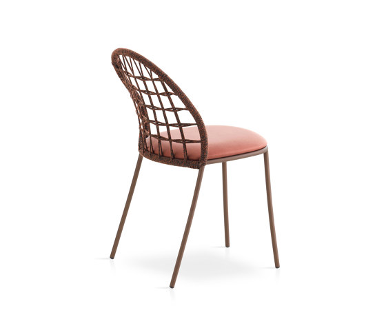 Petale hand-woven chair with grid pattern | Sedie | Expormim