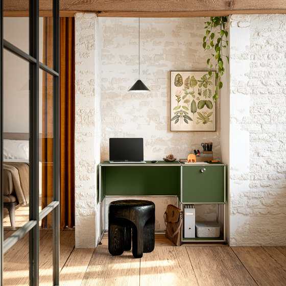 USM Haller Home Office | Olive Green | Desks | USM