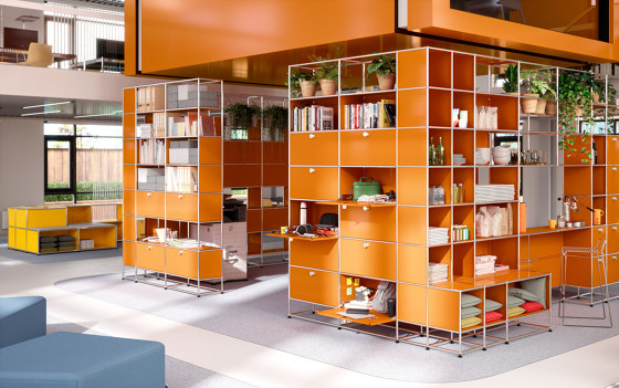 USM Haller Storage | Pure Orange | Shelving | USM