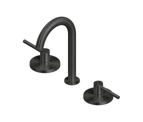 FFQT | Three-hole mixer with swivelling spout | Wash basin taps | Quadrodesign