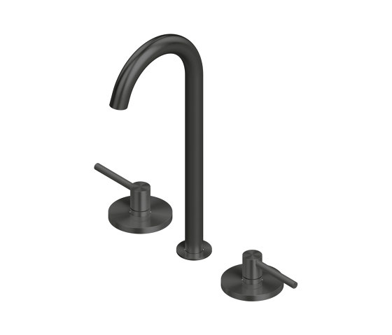 FFQT | Three-hole mixer with swivelling spout | Wash basin taps | Quadrodesign