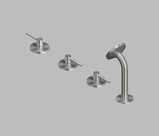 FFQT | Two hole mixer and mixer with shower kit | Bath taps | Quadrodesign