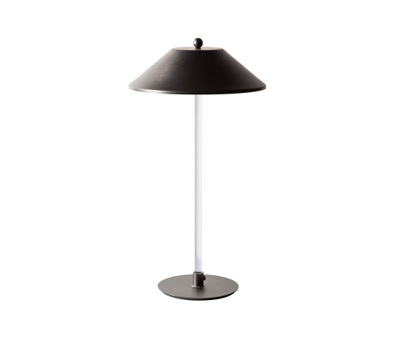 Candilee | Rechargeable Table Lamp Matte Gun Metal Black | Table lights | LUCE TU