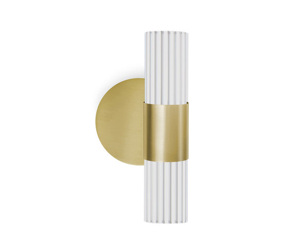 Sbarlusc | Mini Wall Lamp Gold Brass Transparent Glass | Wall lights | LUCE TU