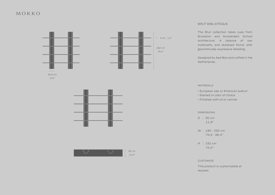 Brut Bibliothèque | Étagères | MOKKO