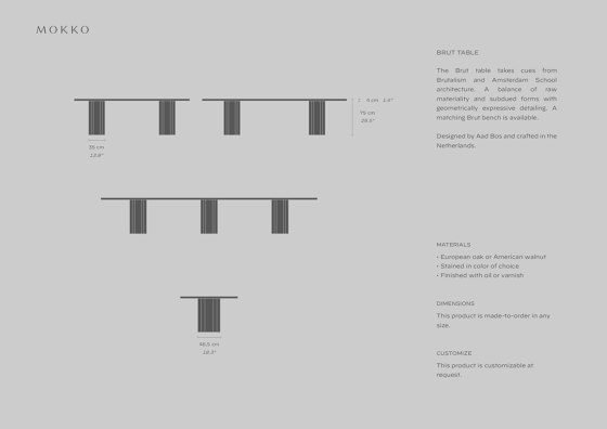 Brut Table | Esstische | MOKKO