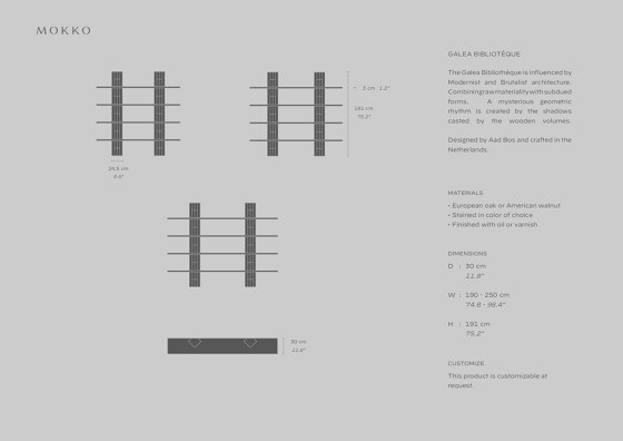 Galea Bibliothèque | Shelving | MOKKO