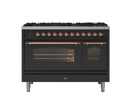 Nostalgie | 120 cm enamelled steel double oven range cooker | Ovens | ILVE