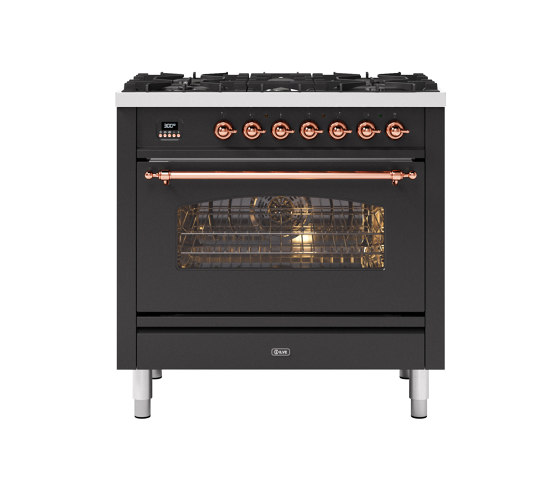 Nostalgie | 90 cm enamelled steel single oven range cooker | Ovens | ILVE