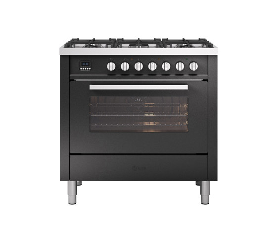 Pro Line | 90 cm single oven range cooker 6 burners | Ovens | ILVE