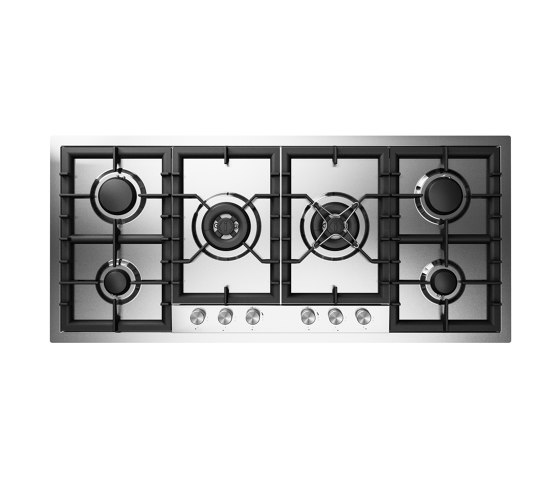 Professional Plus | 120 cm stainless steel flush mounted gas hob 6 burners - Dual | Placas de cocina | ILVE