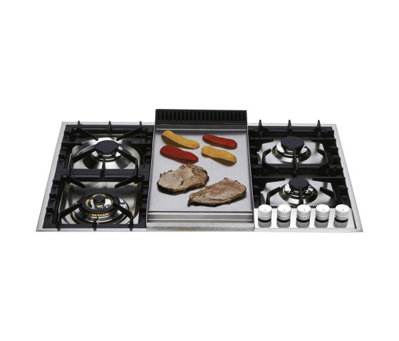 Professional Plus | Plaque de cuisson gaz de 90cm avec Plancha / Fry Top | Tables de cuisson | ILVE