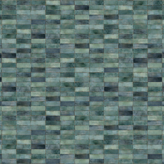 RESOPAL Materials | Zellige Blue-Green | Habillage mural stratifié | Resopal