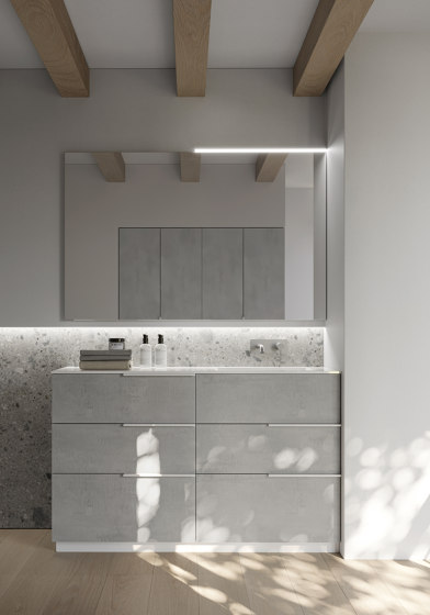 Spazio Time 11 | Meubles muraux salle de bain | Ideagroup