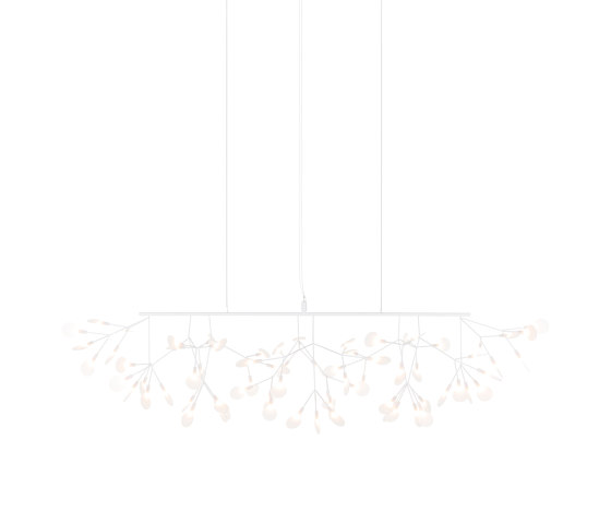 Heracleum III Linear, White | Suspended lights | moooi