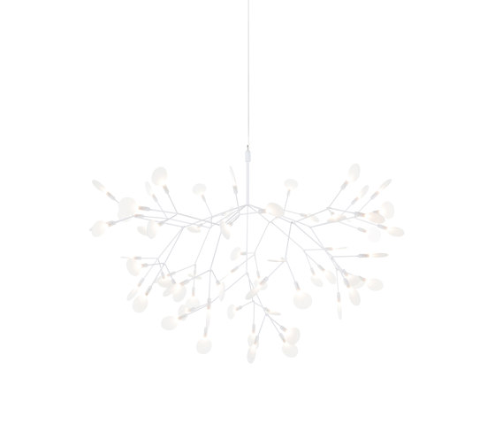 Heracleum III Suspended, Large, White | Suspended lights | moooi