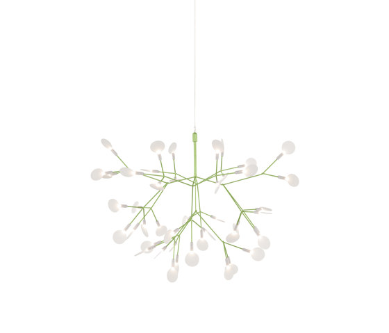 Heracleum III Suspended, Small, Green | Suspended lights | moooi