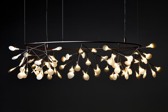 Heracleum III The Big O, Large, Copper | Suspended lights | moooi