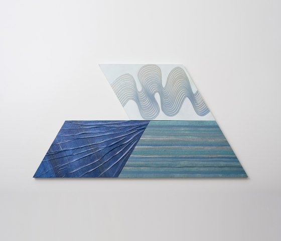 Blue washi panel | Wandbilder / Kunst | Hiyoshiya