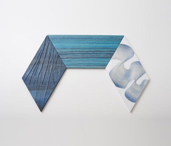 Blue washi panel | Quadri / Murales | Hiyoshiya