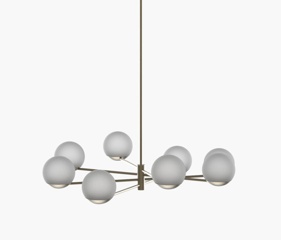 Ball & Hoop | S 19—02 - Burnished Brass - Frosted | Pendelleuchten | Empty State