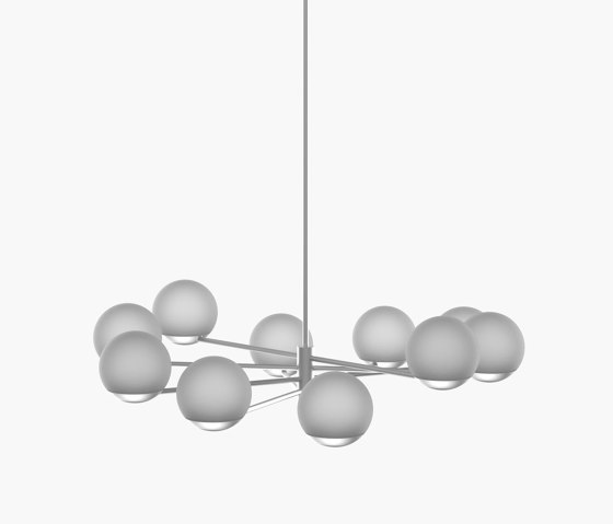 Ball & Hoop | S 19—03 - Silver Anodised - Frosted | Suspended lights | Empty State