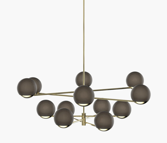 Ball & Hoop | S 19—05 - Polished Brass - Smoked | Suspensions | Empty State