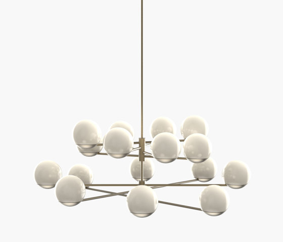 Ball & Hoop | S 19—06 - Burnished Brass - Opal | Lampade sospensione | Empty State