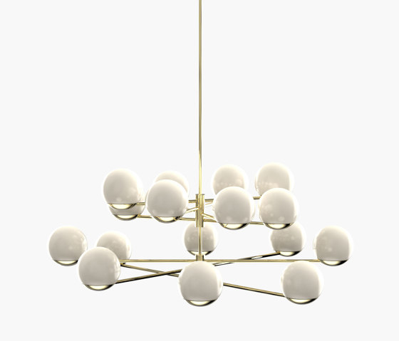 Ball & Hoop | S 19—06 - Polished Brass - Opal | Suspensions | Empty State