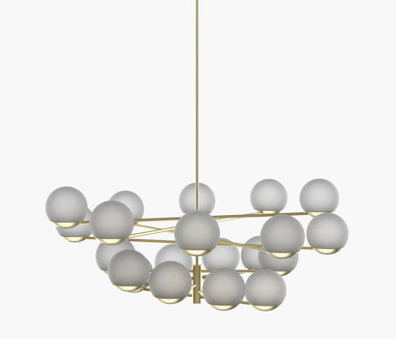 Ball & Hoop | S 19—09 - Brushed Brass - Frosted | Suspensions | Empty State