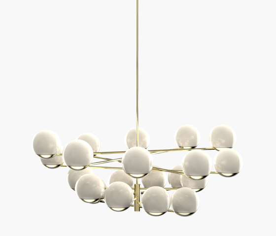 Ball & Hoop | S 19—09 - Polished Brass - Opal | Suspensions | Empty State