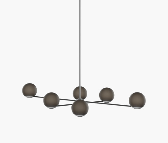 Ball & Hoop | S 19—13 - Black Anodised - Smoked | Suspended lights | Empty State