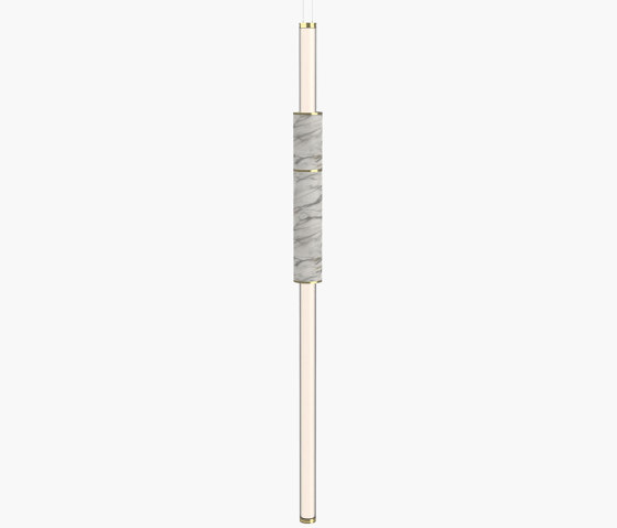 Light Pipe | S 58—01 - Polished Brass - White | Lampade sospensione | Empty State