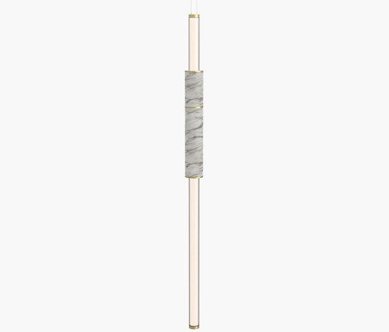 Light Pipe | S 58—01 - Brushed Brass - White | Lampade sospensione | Empty State