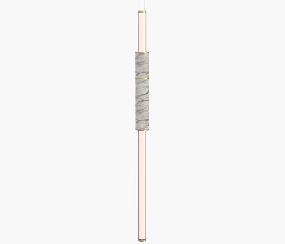 Light Pipe | S 58—01 - Brushed Brass - White | Suspensions | Empty State